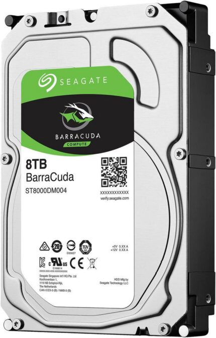 Seagate BarraCuda NE-ST8000DM004 8TB 5400 RPM 256MB Cache SATA 6.0Gb/s 3.5" Internal Hard Drive Bare Drive