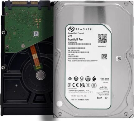SEAGATE ST4000NE001 Ironwolf Pro 4tb 7200rpm 3.5inch 128mb Buffer Sata-6gbps Internal Hard Disk Drive.