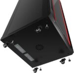 Server Rack – 18U - Wall Mount Rack - Locking Cabinet for Network - Electronics - Security - Audio - Video - AV Equipment - Data Rack - wheels / Power