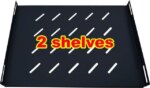Server Rack – 22U - Wall Mount Rack - Locking Cabinet for Network - Electronics - Security - Audio - Video - AV Equipment - Data Rack - wheels / Power
