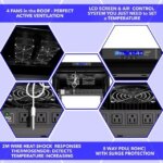 Server Rack - Locking Cabinet - Network Rack - Av Cabinet - 27 U - Rack Mount - Free Standing Network Rack- Server Cabinet - Caster Leveler - Shelf -
