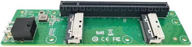 Shinreal 2 Port MCIO 8I to PCIe x16 Slot Adapter ---XIC 0516PE - Newegg.com