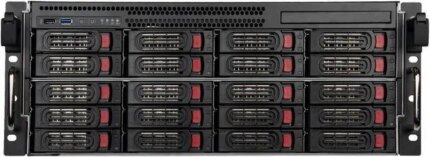 Silverstone 4U 20-bay 2.5" / 3.5" HDD / SSD rackmount storage server chassis with Mini-SAS HD SFF-8643 12 Gb/s interface