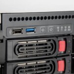 Silverstone 4U 20-bay 2.5" / 3.5" HDD / SSD rackmount storage server chassis with Mini-SAS HD SFF-8643 12 Gb/s interface