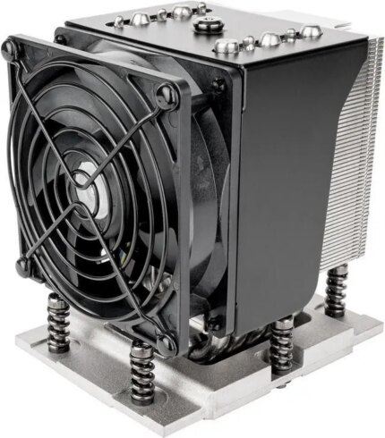 SilverStone Technology XE04-SP5 Black Fan Shroud 4U Server/Workstation CPU Cooler for Socket SP5, SST-XE04-SP5B