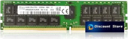 SK hynix 64GB 2Rx4 DDR4-3200AA Server Memory RAM HMAA8GR7AJR4N-XN TD AA Registered REG Memory 1.2V PIN-288