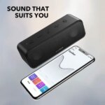 Soundcore 3 Bluetooth Speaker with Stereo Sound, Pure Titanium Diaphragm Drivers, PartyCast Technology, BassUp, 24H Playtime, IPX7 Waterproof, App for