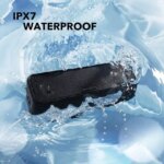 Soundcore 3 Bluetooth Speaker with Stereo Sound, Pure Titanium Diaphragm Drivers, PartyCast Technology, BassUp, 24H Playtime, IPX7 Waterproof, App for