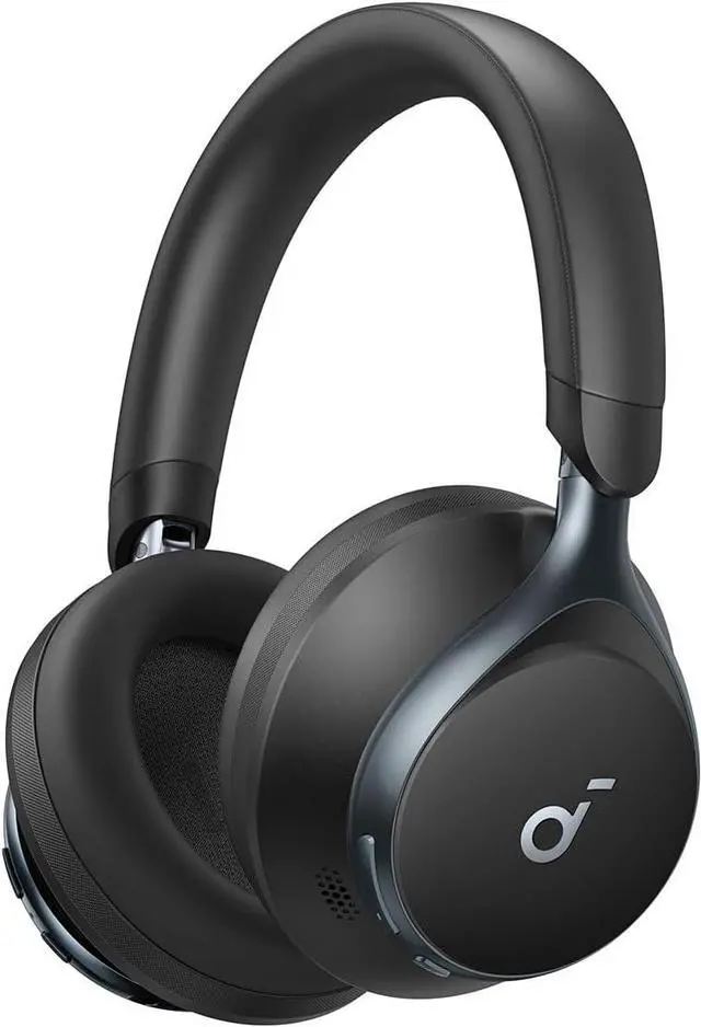 Soundcore by Anker, Space One, Active Noise Cancelling Headphones, 2X Stronger Voice Reduction, 40H ANC Playtime, App Control,LDAC Hi-Res Wireless