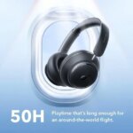 soundcore by Anker Space Q45 Adaptive Noise Cancelling Headphones, Reduce Noise by Up to 98%, Ultra Long 50H Playtime, App Control, Hi-Res Sound with