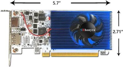SRhonyra GeForce GT 1030 4GB Graphics Card HDMI +DisplayPort Support 2 monitors display 4K resolution pci express 3.0 Low Profile GPU