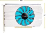 SRhonyra GTX 1050 4GB Graphics Card GDDR5 128 Bit PCIe 3.0 x16 Bus Powered DP+HDMI+DVI Ports Gaming Video Card Dual Width GPU for Tower PC Case