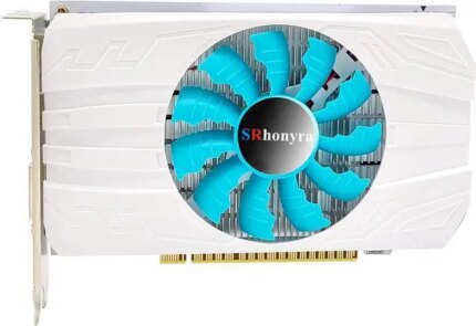 SRhonyra GTX 1050 4GB Graphics Card GDDR5 128 Bit PCIe 3.0 x16 Bus Powered DP+HDMI+DVI Ports Gaming Video Card Dual Width GPU for Tower PC Case