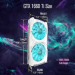 SRhonyra GTX 1660 Ti 6GB Graphics Card GDDR6 192 Bit PCI-e 3.0 x16 4 Monitors Video Card Support DirectX 12 OpenGL 4.5 HDMI and 3*DisplayPort 1.4a