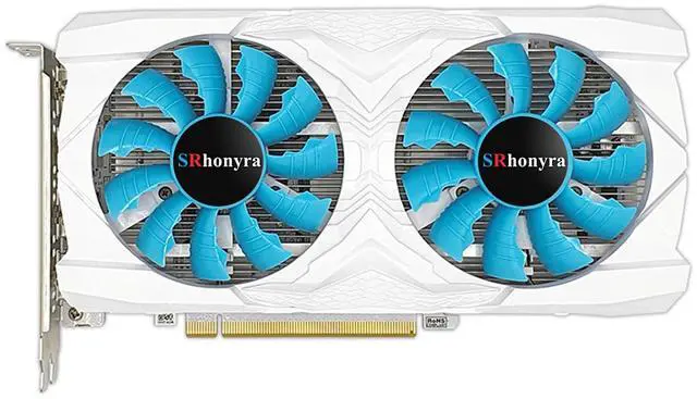 SRhonyra GTX 1660 Ti 6GB Graphics Card GDDR6 192 Bit PCI-e 3.0 x16 4 Monitors Video Card Support DirectX 12 OpenGL 4.5 HDMI and 3*DisplayPort 1.4a