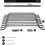 StarTech.com Cable Lacing Bar - 10 Pack - Steel - Horizontal Cable Management Bar - Rack Cable Organizer - Cable Lacing Tool