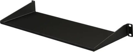 StarTech.com CABSHELF1U 1U 7 in Depth Universal Fixed Rack Mount Shelf - 33 lbs / 15 kg - 1U Rack Shelf - Server Cabinet Shelf - Fixed Rack Shelf