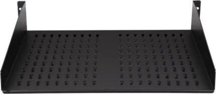 StarTech.com CABSHELFV 2U 16 in Universal Vented Rack Mount Cantilever Shelf - Fixed Server Rack Cabinet Shelf - 50 lbs / 22 kg - 16 in Deep