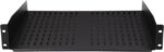 StarTech.com CABSHELFV 2U 16 in Universal Vented Rack Mount Cantilever Shelf - Fixed Server Rack Cabinet Shelf - 50 lbs / 22 kg - 16 in Deep