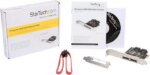 StarTech.com PEXESAT322I PCI-Express x1 SATA III (6.0Gb/s) 2 Int/2 Ext SATA Controller Card
