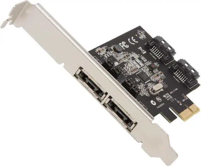 StarTech.com PEXESAT322I PCI-Express x1 SATA III (6.0Gb/s) 2 Int/2 Ext SATA Controller Card