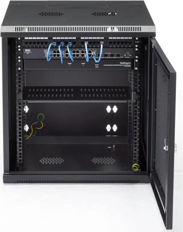 StarTech.com RK1224WALHM 12U Black