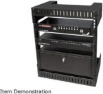 StarTech.com RK812WALLO 8U 8U Open Frame Wall Mount Equipment Rack