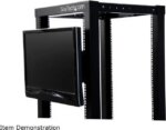 StarTech.com RKLCDBK 4U Universal VESA LCD Monitor Mounting Bracket for 19in Rack or Cabinet