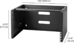 StarTech.com WALLMOUNT6 12 in Deep Wall Mounting Bracket for Patch Panel - Wall Mount Bracket - 6U
