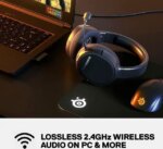 SteelSeries Arctis 1 Wireless Gaming Headset – USB-C – Detachable Clearcast Microphone – for PC, PS4, Nintendo Switch and Lite, Android – Black