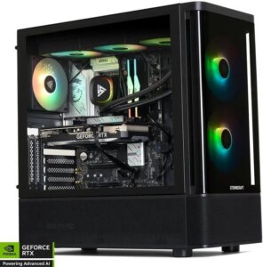 STORMCRAFT Gaming PC SKYHAWK PRO Intel Core i9-14900KF NVIDIA GeForce RTX 5070 Ti – AI Powered 32GB DDR5 6000MHz RGB 2TB NVMe SSD 360mm AIO 850W PSU