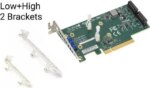 Supermicro AOC-SLG3-2M2 PCIe Add-On Card for up to two NVMe SSDs - Bulk