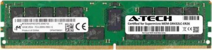 Supermicro Certified MEM-DR432LC-ER26 | Micron MTA36ASF4G72PZ-2G6E1 | 32GB PC4-21300 DDR4 2666MHz 2Rx4 Dual Rank ECC RDIMM Registered 288-Pin Server