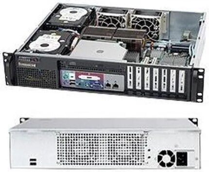 SUPERMICRO CSE-523L-505B Black 2U Rackmount Server Chassis
