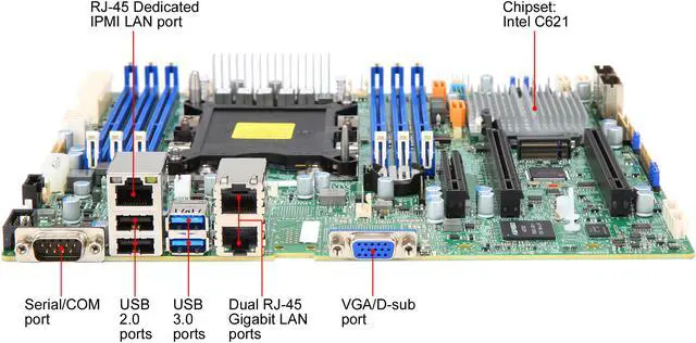SUPERMICRO MBD-X11SPM-F-O Micro ATX Server Motherboard
