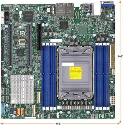 SUPERMICRO MBD-X12SPM-LN4F-O Micro ATX Server Motherboard