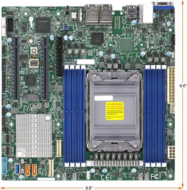 SUPERMICRO MBD-X12SPM-LN4F-O Micro ATX Server Motherboard