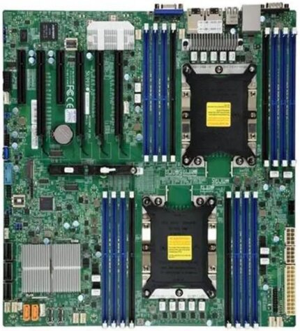 Supermicro MotherBoard MBD-X11DPI-N-B Xeon Dual Socket LGA 3647 C621 Max.2TB PCI Express E-ATX (MBD-X11DPI-N-B) Bulk packaging -