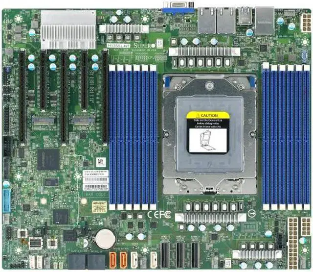 Supermicro Server Motherboard MBD-H13SSL-NT, Socket SP5 AMD 4th Gen EPYC™ 9004/9005, Up to 3TB 3DS ECC RDIMM DDR5, ATX. Support of "EPYC 5th Gen 9005