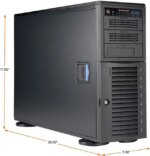 SUPERMICRO SuperChassis CSE-743AC-1K26B-SQ Black 4U Tower Server Case
