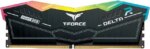 Team T-Force Delta RGB 32GB (2 x 16GB) 288-Pin PC RAM DDR5 6000 (PC5 48000) Desktop Memory Model FF3D532G6000HC30DC01