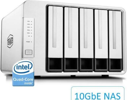 TERRAMASTER F5-422 5Bay 10GbE NAS Storage Server Enclosure DiskStation- Apollo J3455 QuadCore CPU Hardware Encryption (Diskless)