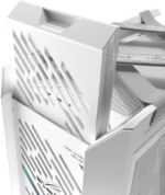 The ASUS ROG Strix Helios II White Edition is an EATX mid-tower gaming PC case featuring dual tempered glass panels and an aluminum diamond-grille design, four pre-installed...