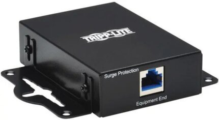Tripp Lite 10Gbps Cat6a/8 Metal Case In-Line Network Surge Protector B110SP10G