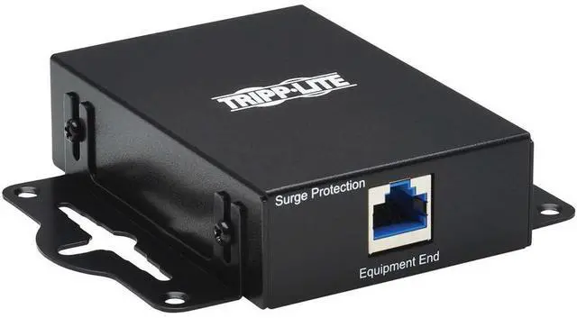 Tripp Lite 10Gbps Cat6a/8 Metal Case In-Line Network Surge Protector B110SP10G