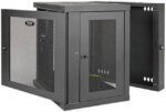 Tripp Lite 10U Wall-Mount Rack Enclosure Cabinet, Hinged Back, Low-Profile Switch-Depth (SRW10US)