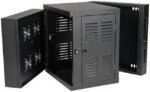 Tripp Lite 12U Wall-Mount Rack Enclosure Cabinet for Harsh Environments (NEMA 12), Hinged Back, Switch-Depth (SRW12USNEMA)