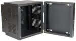 Tripp Lite 12U Wall-Mount Rack Enclosure Cabinet for Harsh Environments (NEMA 12), Hinged Back, Switch-Depth (SRW12USNEMA)