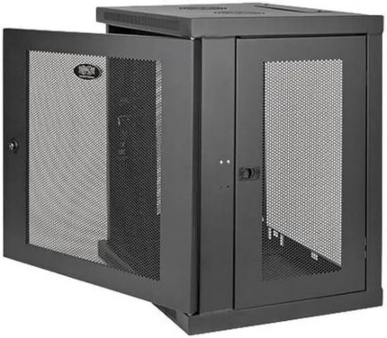 Tripp Lite 12U Wall-Mount Rack Enclosure Cabinet, Low-Profile Switch-Depth (SRW12U)