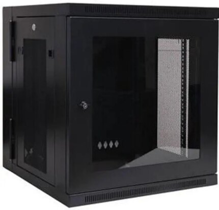 Tripp Lite 12U Wall-Mount Rack Enclosure Cabinet with Clear Acrylic Window, Hinged Back, Switch-Depth (SRW12USG)